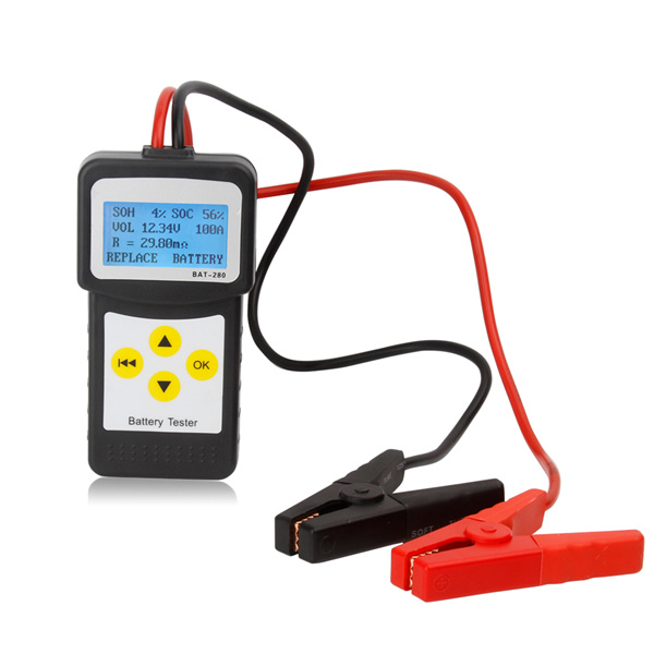 Digital Car Battery Tester with Cranking test Micro-280. LCD. USB